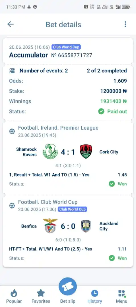 Image from Izah Funny Comedy: *₦1.2 Million Naira to ₦1.9 Million Naira Bagged✅* *BETS OF THE DAY G...