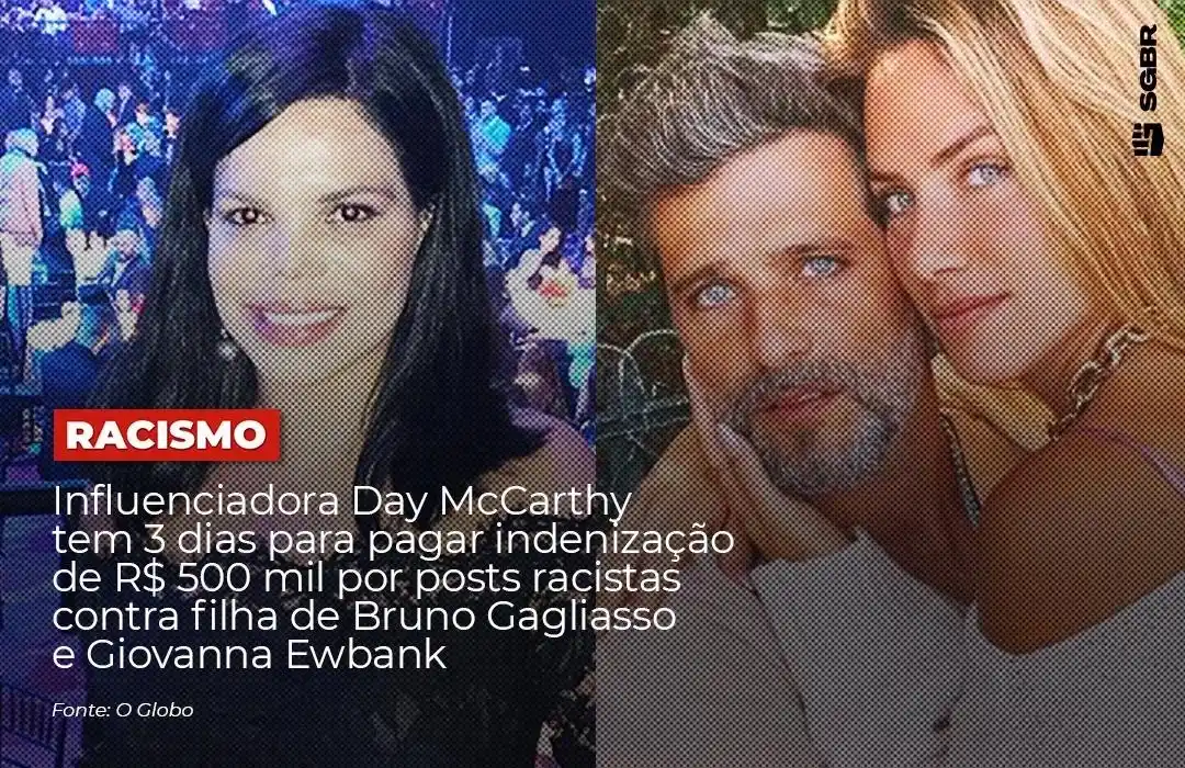 Image from Sleeping Giants Brasil Oficial: ⚠️ *NÃO SOME NÃO!*  📢 *Influenciadora Day McCarthy, que foi condenada...