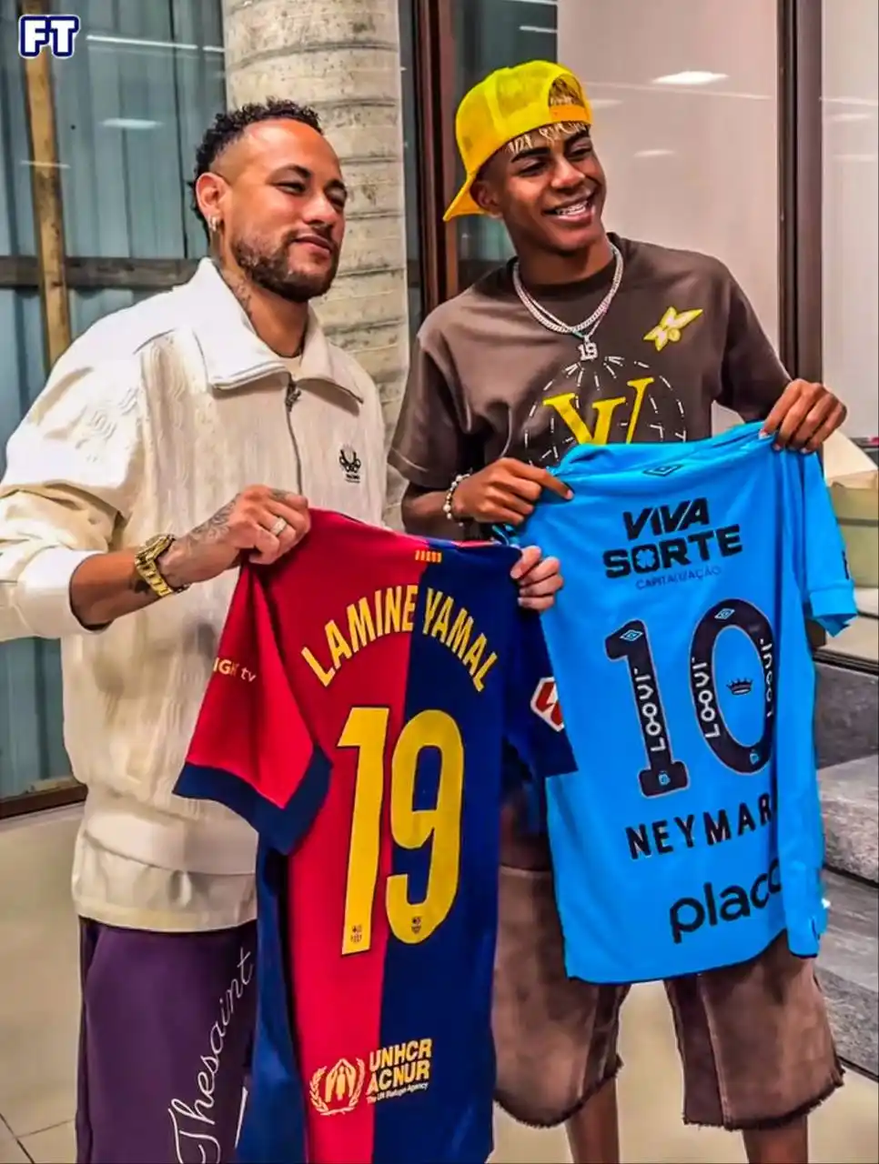 Image from NAIROBI GOSSIP CLUB 💯: Neymar Jr x Lamine Yamal swap shirts 👕🤩🤝...