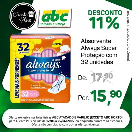 Image from CANAL ABC ATACADO BELO HORIZONTE - BARREIRO: Oferta exclusiva nas lojas físicas ABC ATACADO E VAREJO (EXCETO ABC HO...