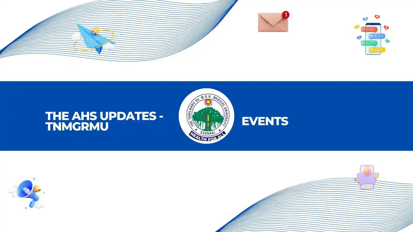 Image from THE AHS UPDATES -TNMGRMU: *🔔OFFICIAL ADMISSION NOTIFICATION🔔* *📢 The Government of Tamil Nad...