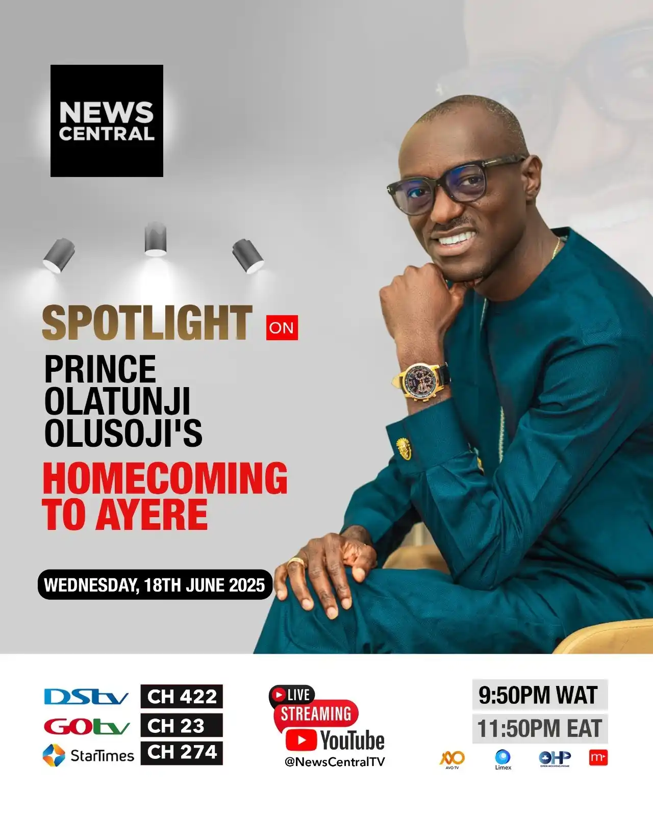 Image from News Central TV: One man’s vision, one united community. Prince Olatunji Olusoji, Asiwa...