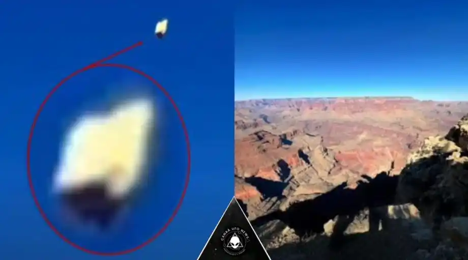 Image from CANAÃ UFO NEWS/INVESTIGATION SCiENTiFiC: *OVNI de alta velocidade é capturado sobre o Grand Canyon em imagens d...