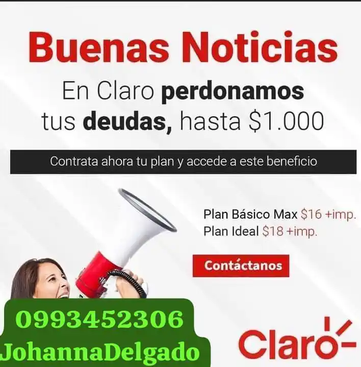 Image from 🔴OlaMantaTV🔴: 🅿️ ESPACIO CONTRATADO 🅿️ ❤️ *CAMBIATE A CLARO* ❤️ *PLAN $ 16,10🔥 ✅...