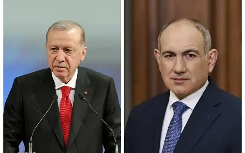 Image from Musavat.com : 📢 *Paşinyan Ərdoğanı Ermənistana DƏVƏT EDİR - VİDEO*  ❌❌❌  ❇️ _Erməni...