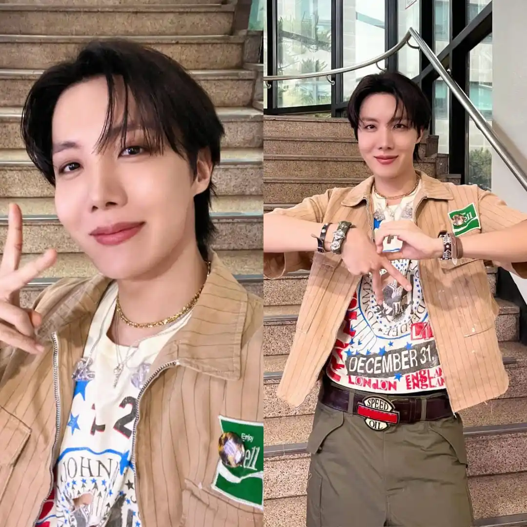 Image from INFO ONLY. ARMY 💜 Bienvenidos A Casa OT7💜: —  Post de BTS oficial en X/Twitter:  J-Hope <a class="text-blue-500 h...