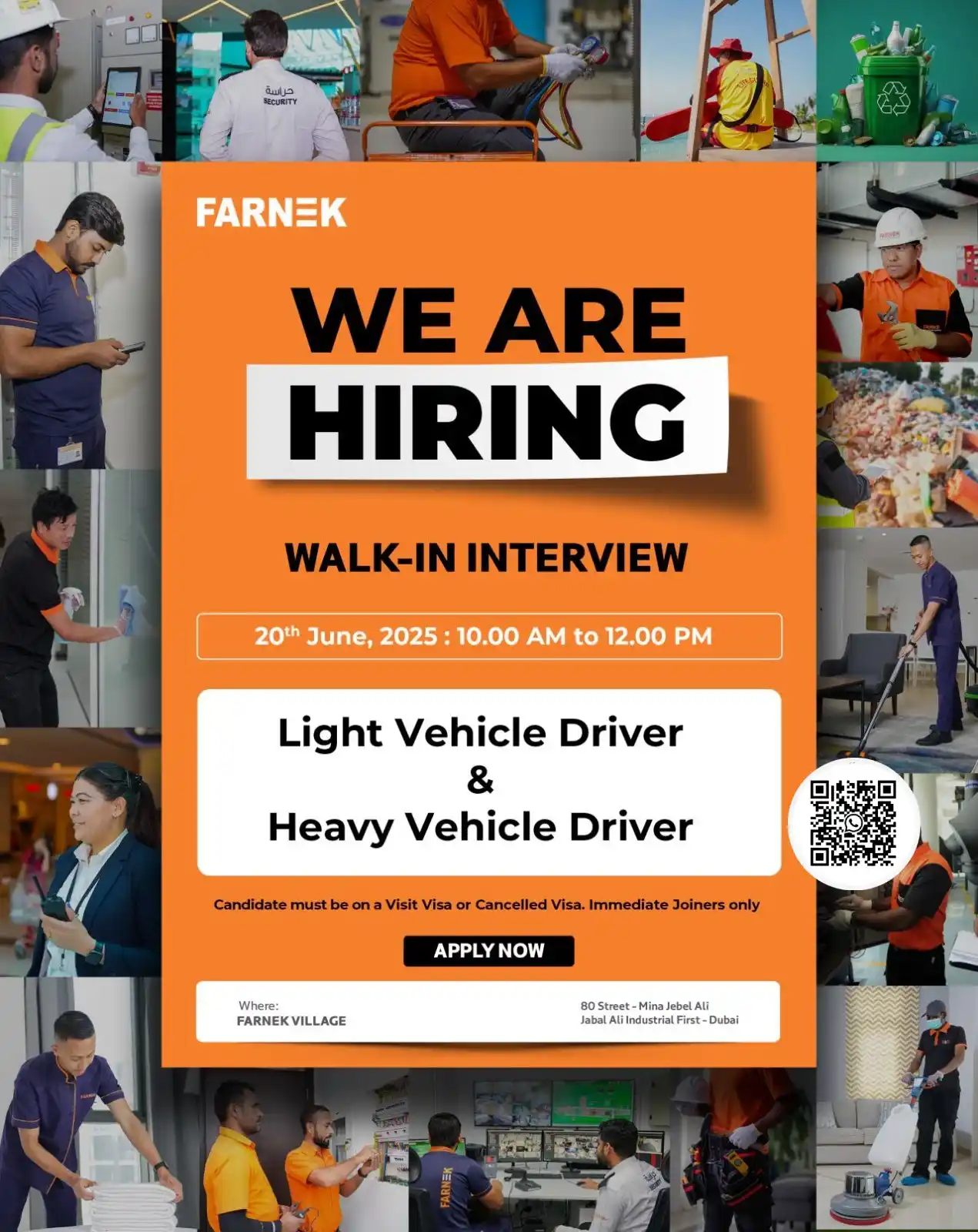 Image from Vacancies In Gulf👔: _Posting Date: 19.06.2025_ *We Are Hiring! Walk-In Interviews* Looki...