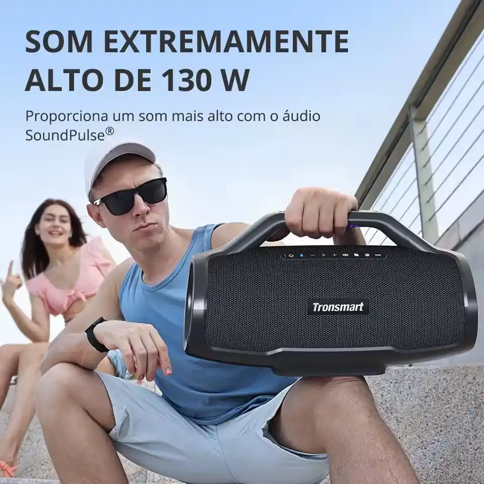 Image from Nerd Ofertas e Cupons: *PREÇÃO!*  🔈 Caixa de Som Tronsmart Bang Max de 130W, com 6 Drivers, ...