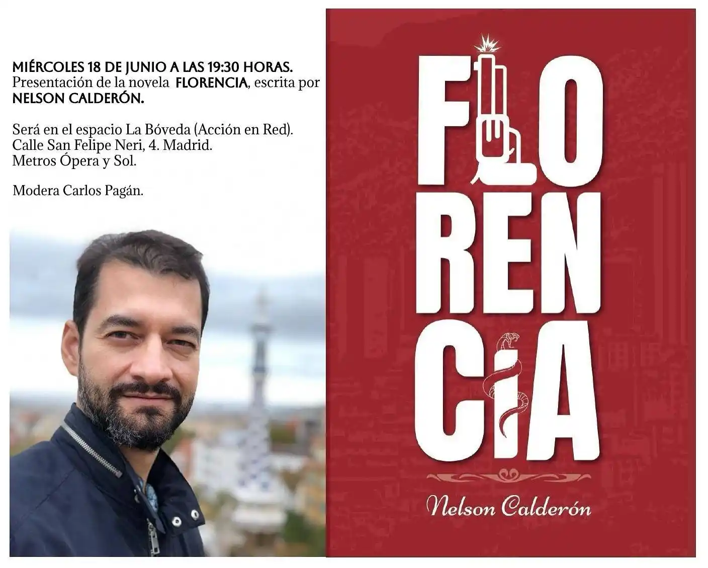 Image from Embajada de Colombia en España: *📚✨ Presentación del libro “FLORENCIA” ✨📚* Este miércoles, 18 de ju...