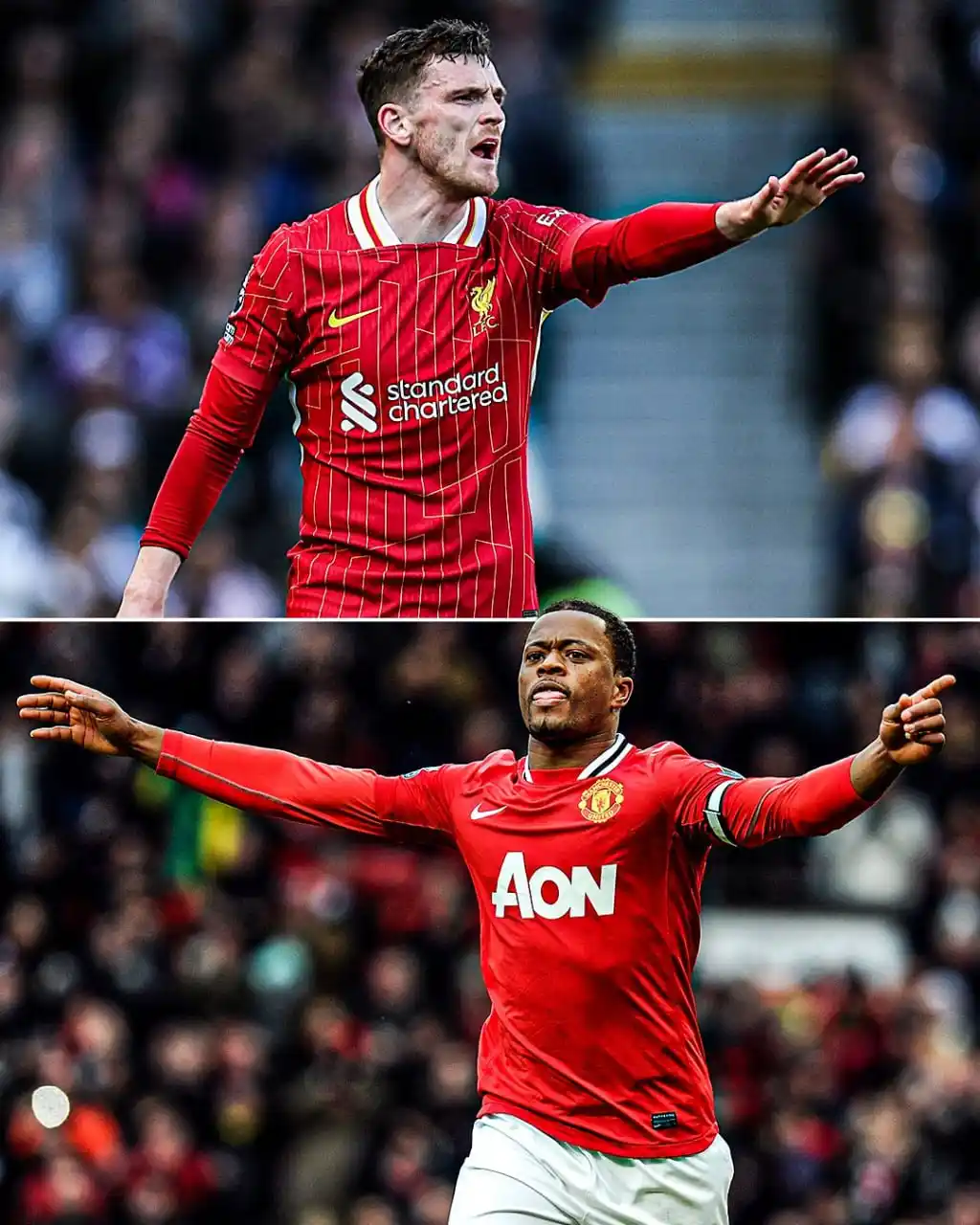 Image from NAIROBI GOSSIP CLUB 💯: Prime Andy Robertson or prime Patrice Evra? 🤔...