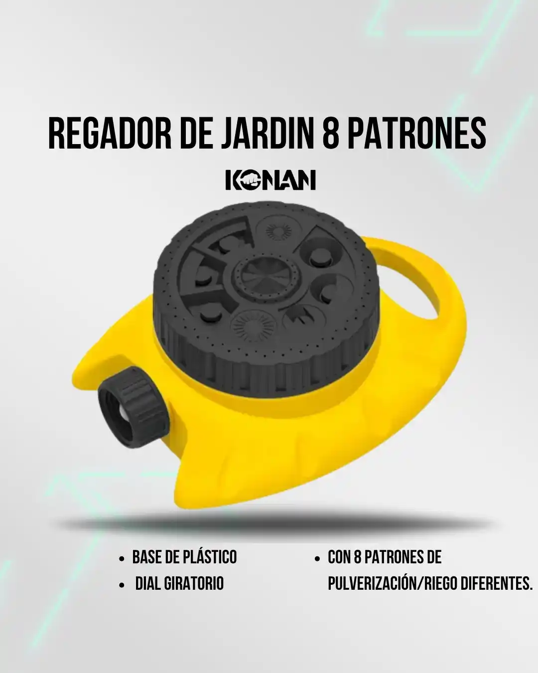 Image from Attain (Importadora Mayorista): 🛒 *Regador de Jardín 8 Patrones KREG8P (N°5819)* 🧱 Base plástica res...