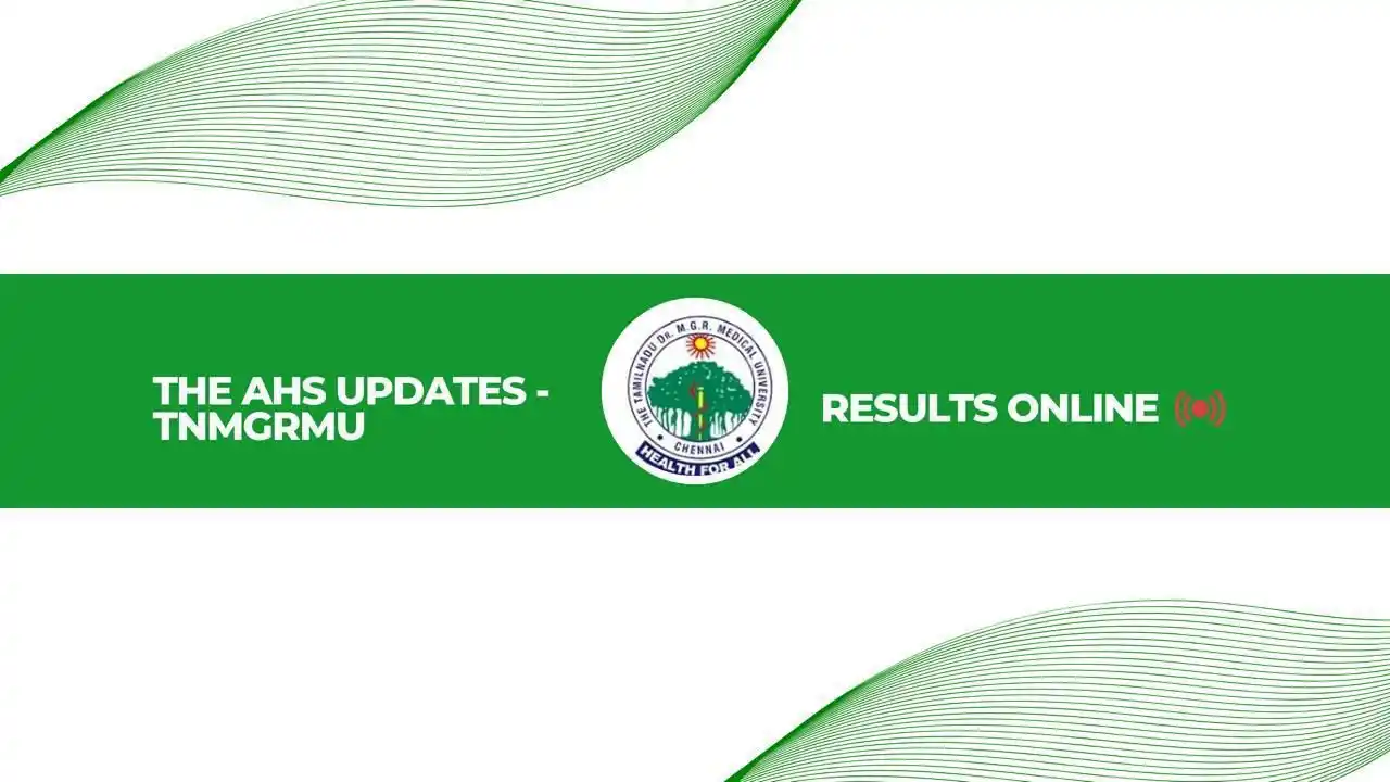 Image from THE AHS UPDATES -TNMGRMU: *🔔 RESULTS NOTIFICATION🔔* *🎓B.PHARM - SIXTH SEMESTER - Results P...