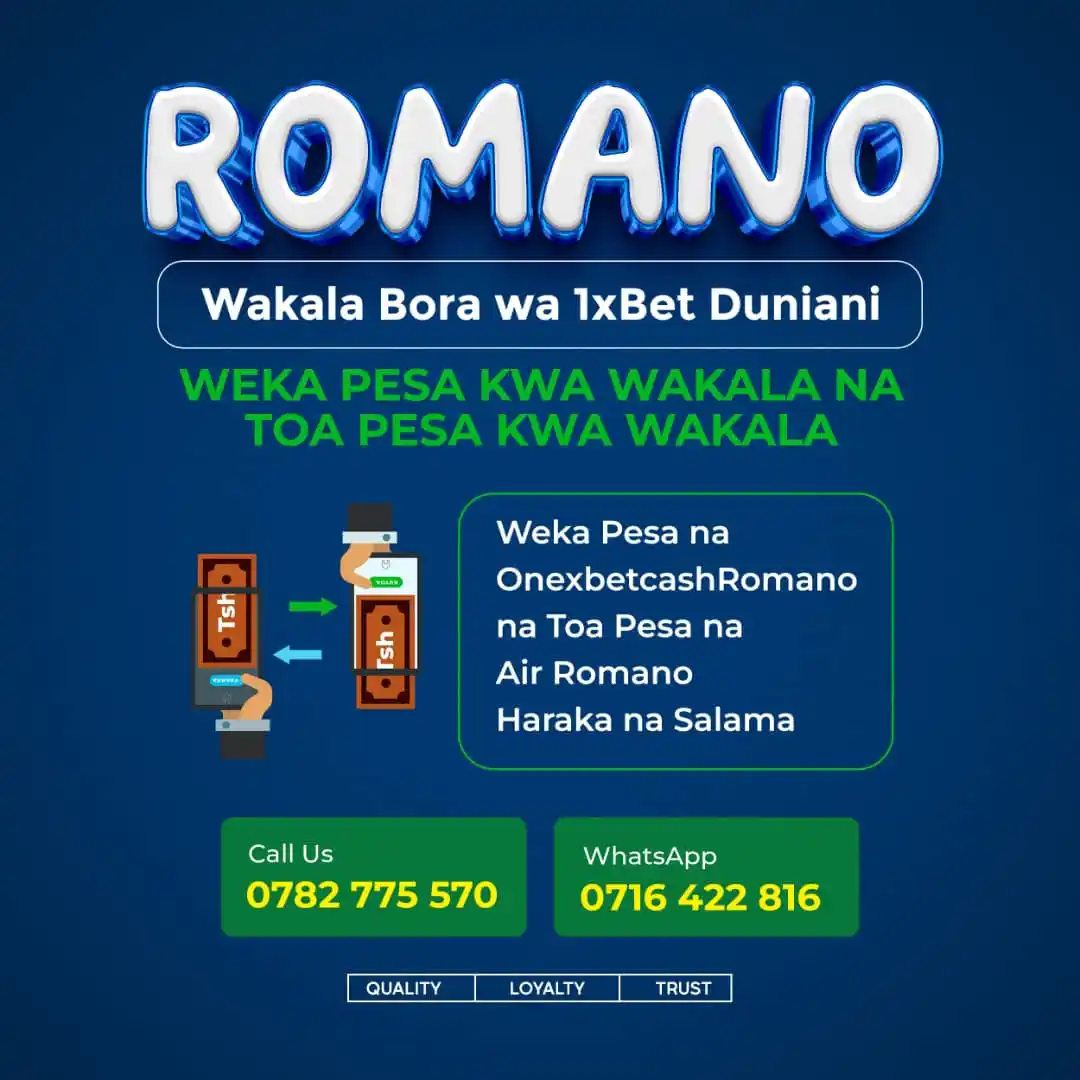 Image from ๐๐ค๐ข๐๐ฃ๐ค ๐๐๐ฎ ๐ณโ
๏ธ: *ROMANO PAY imekuwa msaada mkubwa kwa wateja wa 1XBET!* *Unaweka pesa ...
