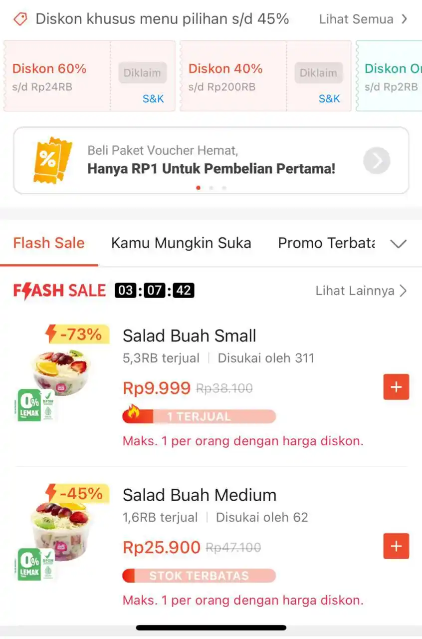 Image from PROMO BELANJA ONLINE: Salad MOI https://spf.shopee.co.id/ylw4QT2a  Combo voc diskon di atas,...