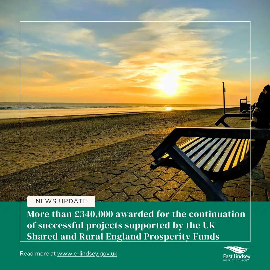 Image from East Lindsey DC: Several incredible projects funded by the UK Shared Prosperity Fund (U...