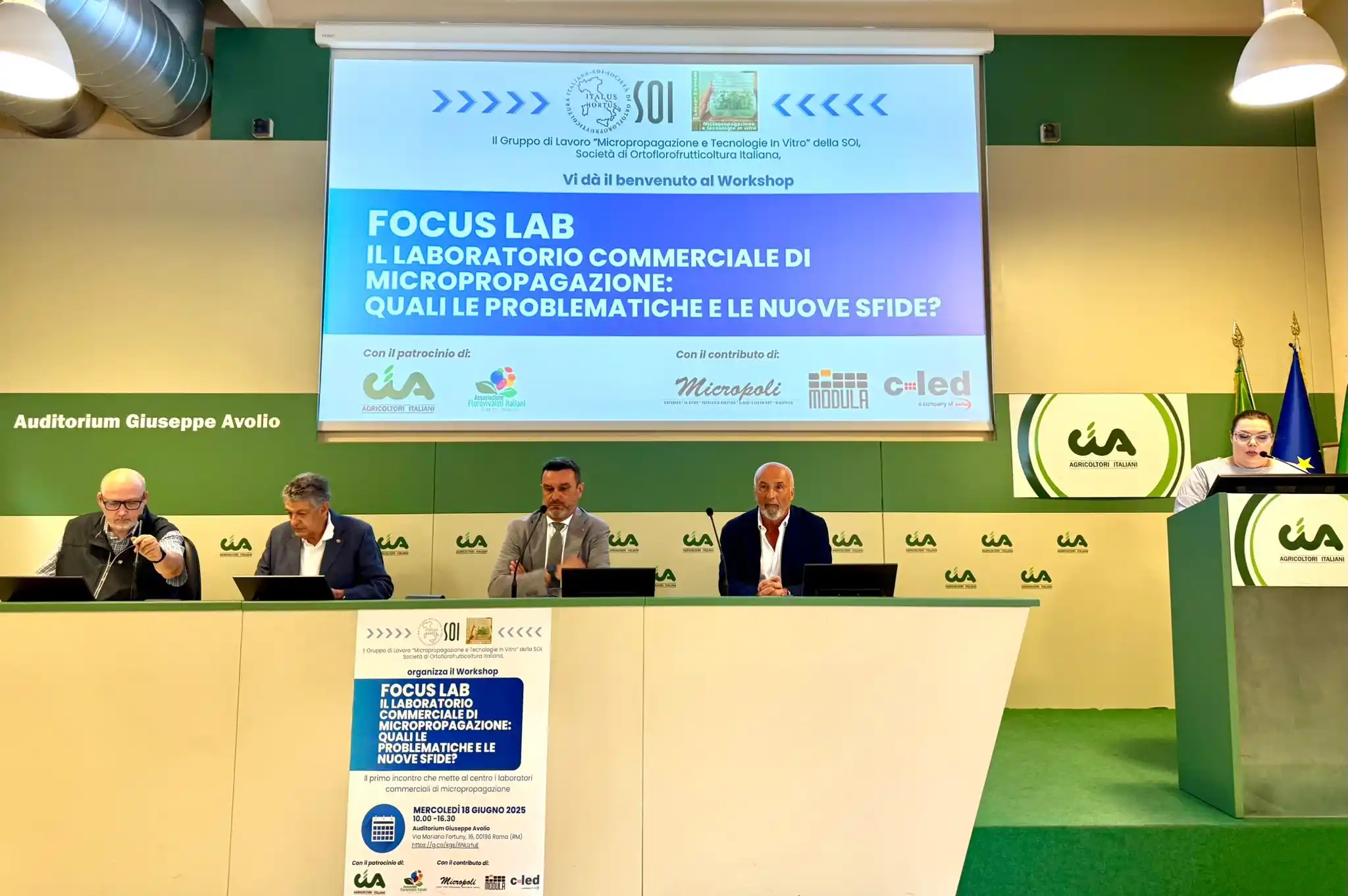 Image from Cia-Agricoltori Italiani: Spazio al focus lab sulla micropropagazione della SOI-Società di Ortof...