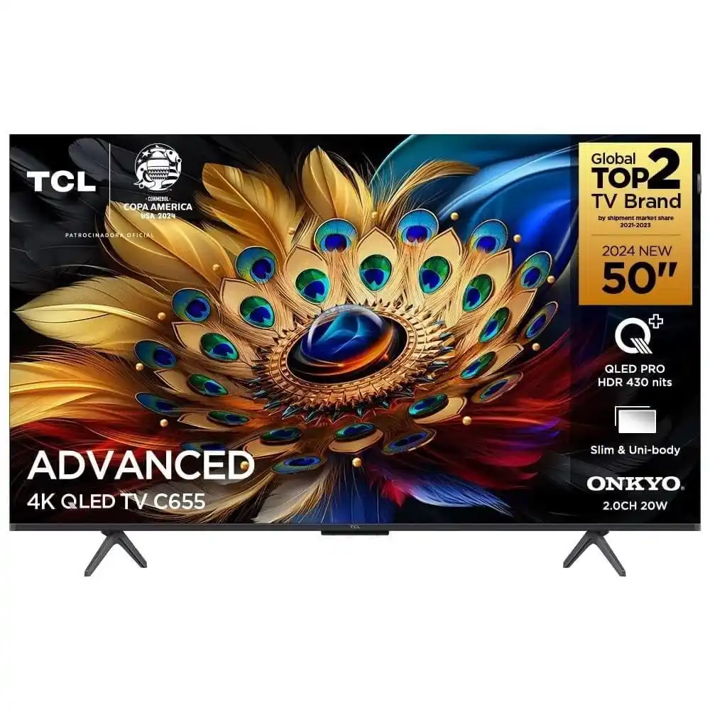 Image from Nerd Ofertas e Cupons: ➡️ TCL QLED SMART TV 50” C655 4K UHD GOOGLE TV DOLBY VISION ✅ R$ 182...