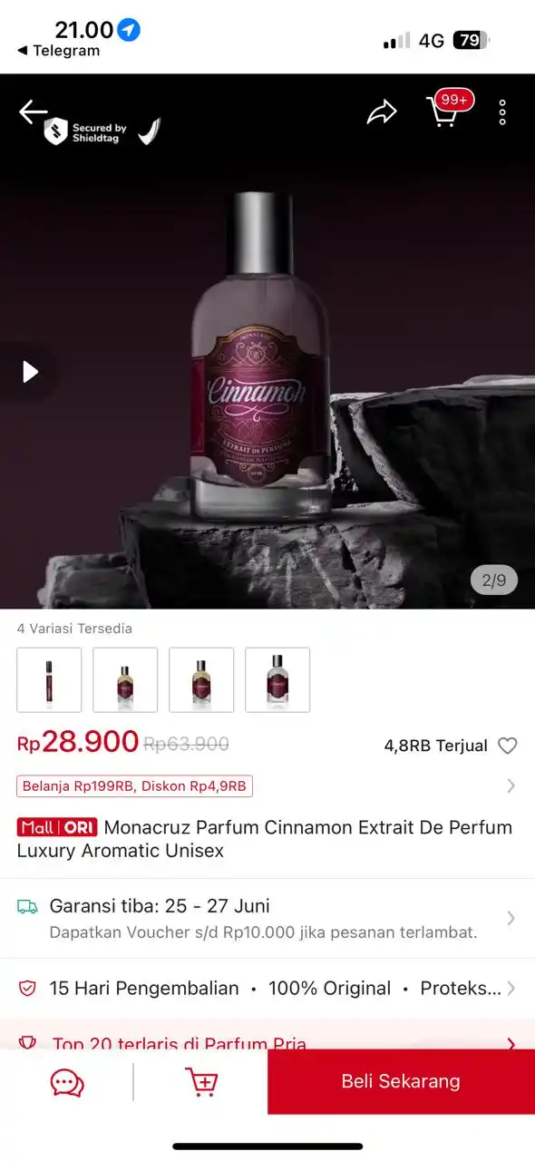 Image from PROMO BELANJA ONLINE: Temukan Monacruz Parfum Cinnamon Extrait De Perfum Luxury Aromatic Uni...