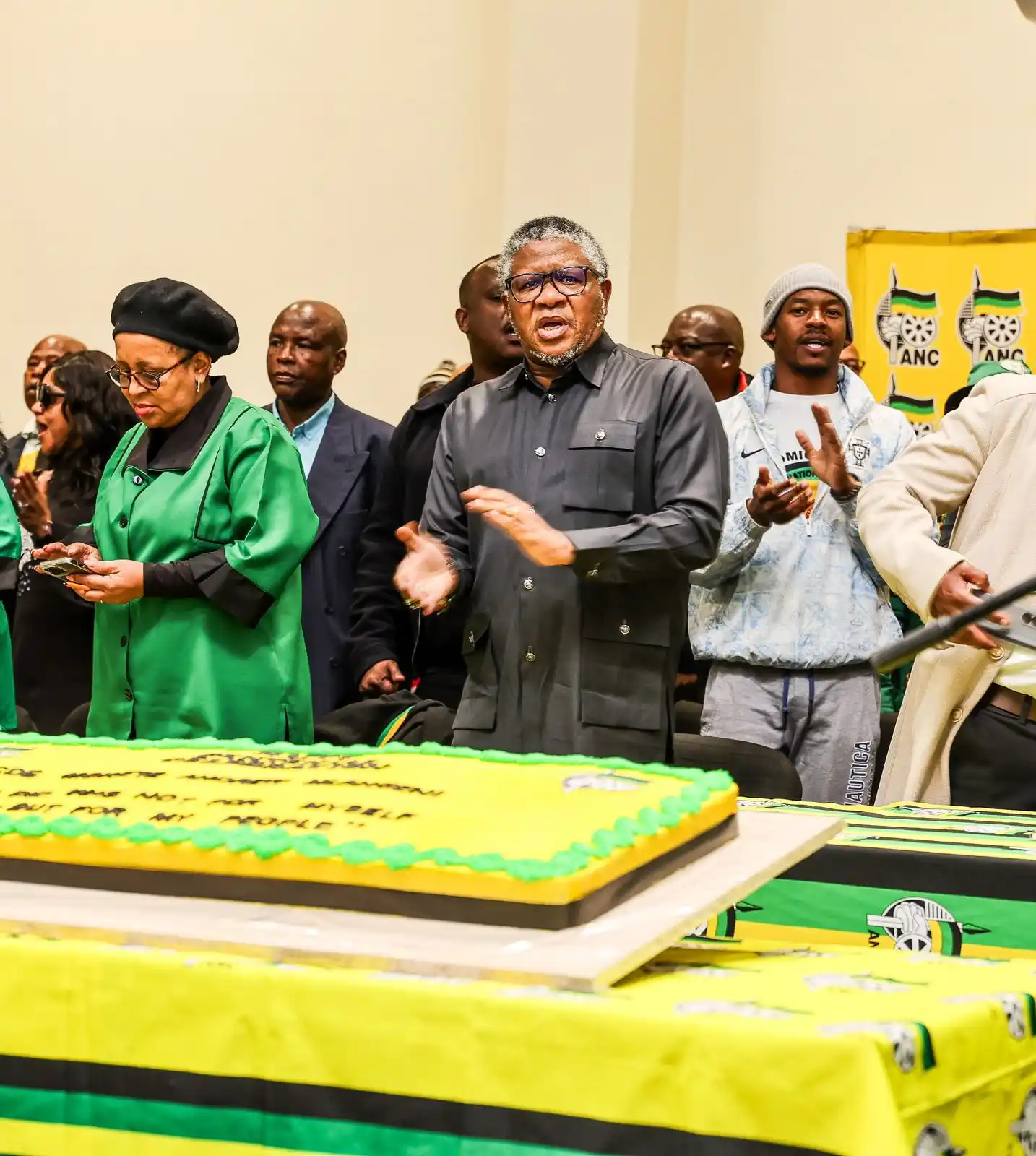 Image from African National Congress: Today, the ANC Secretary-General, Cde Fikile Mbalula, joins the ANC in...