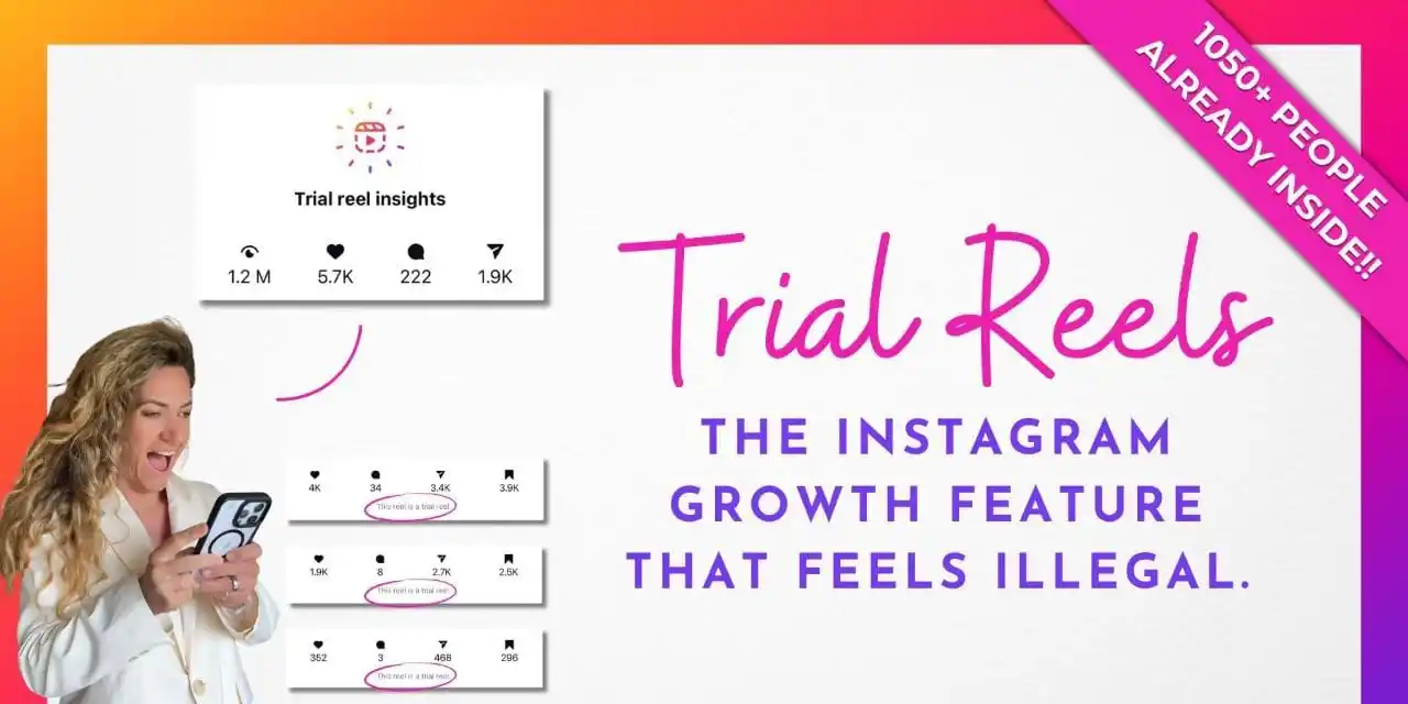 Image from AHM₇ Courses 🇵🇰: *TRIAL REELS - THE INSTAGRAM GROWTH FEATURE THAT FEELS ILLEGAL* 1. 🎬 ...