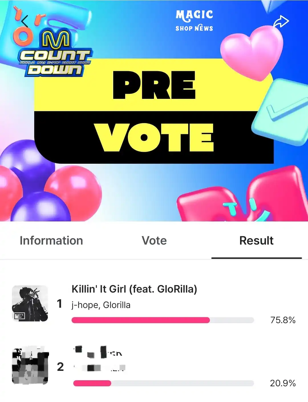 Image from Magic Shop News ⟭⟬⁷ 🪄💜 BTS: *📣 VOTAÇÃO ABERTA PARA O MCOUNTDOWN — J-HOPE COM "KILLIN' IT GIRL"!* ...