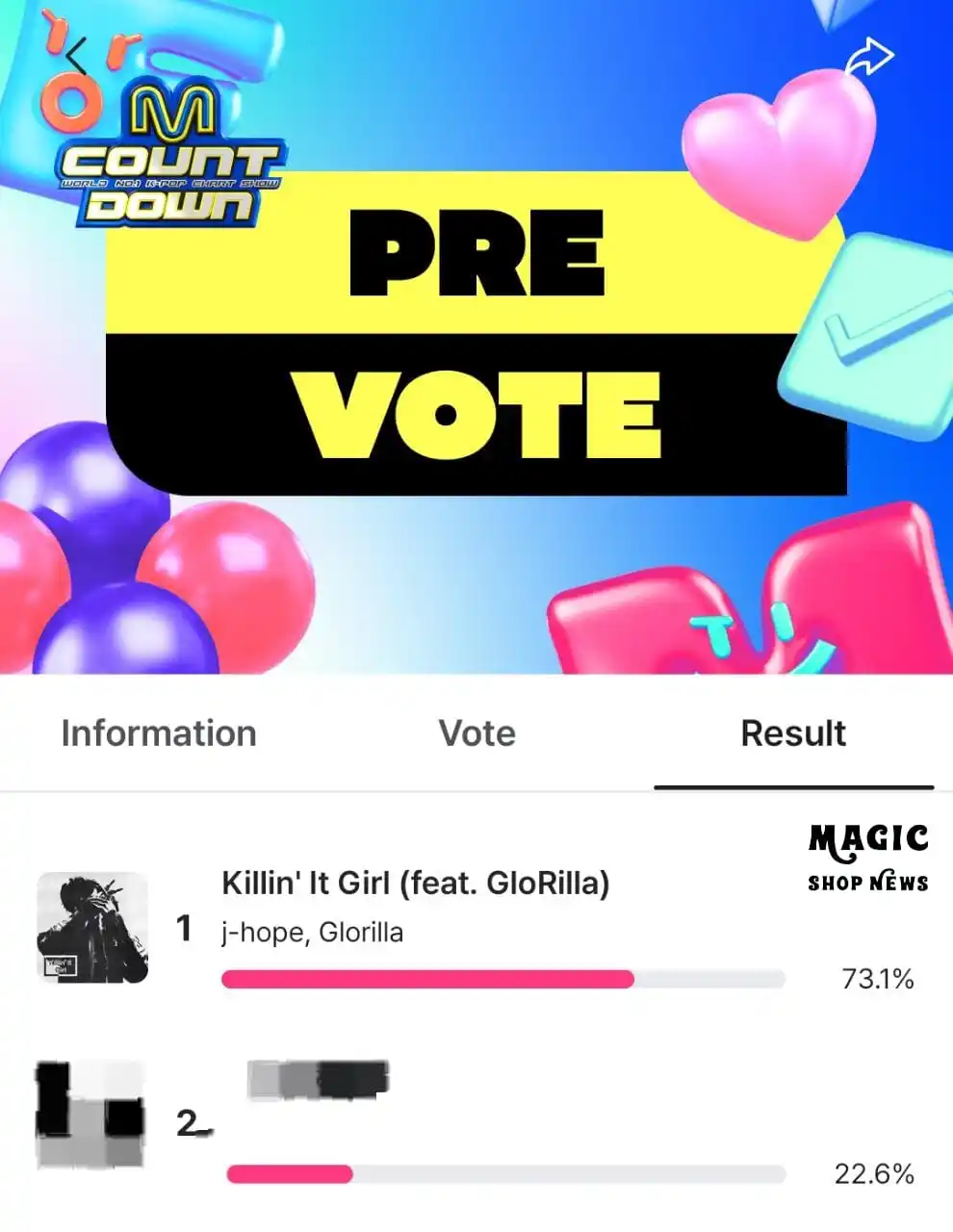 Image from Magic Shop News ⟭⟬⁷ 🪄💜 BTS: *📣 VOTAÇÃO ABERTA PARA O MCOUNTDOWN — J-HOPE COM "KILLIN' IT GIRL"!* ...