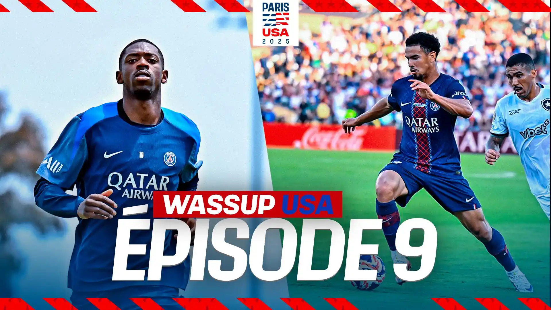 Image from Paris Saint-Germain: WASSUP USA 🇺🇸⚽️ Watch now on YouTube! 👊 Dispo dès maintenant sur Y...