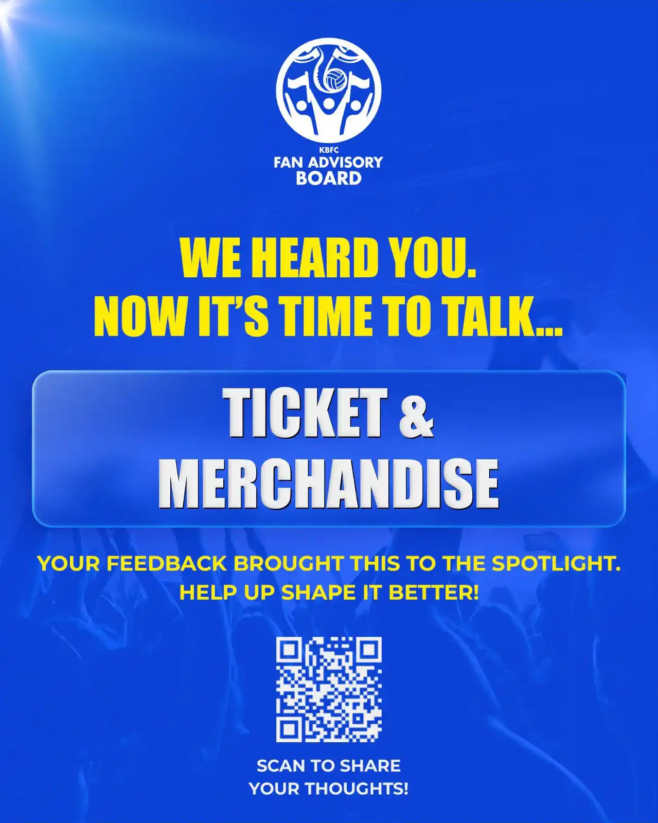 Image from KERALA BLASTERS FC OFFICIAL: You spoke,we listened!  🎫 Ticket & Merchandise 👕 emerged as a key th...