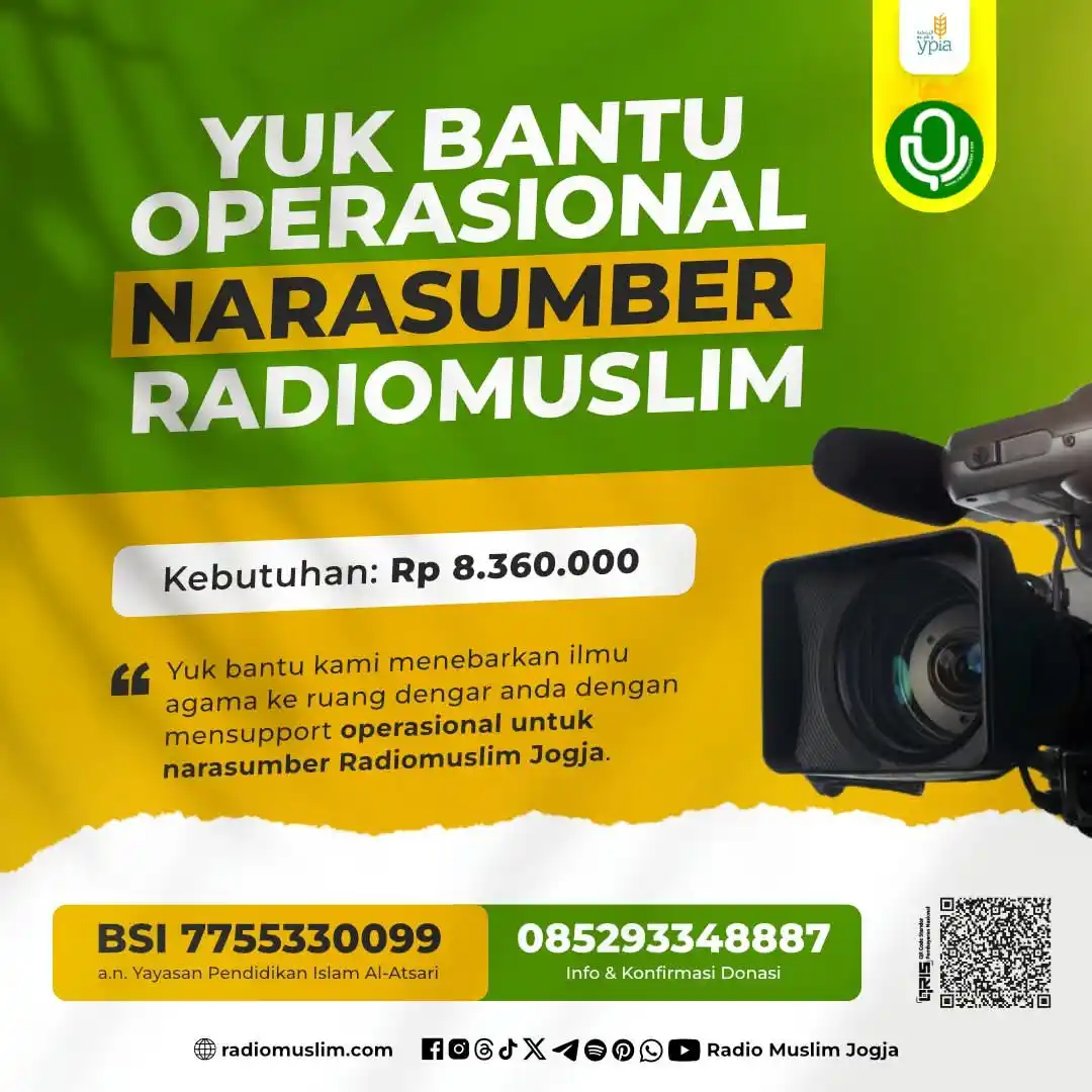 Image from Radio Muslim Jogja: *Yuk Bantu Operasional Narasumber Radiomuslim*  Yuk bantu kami menebar...