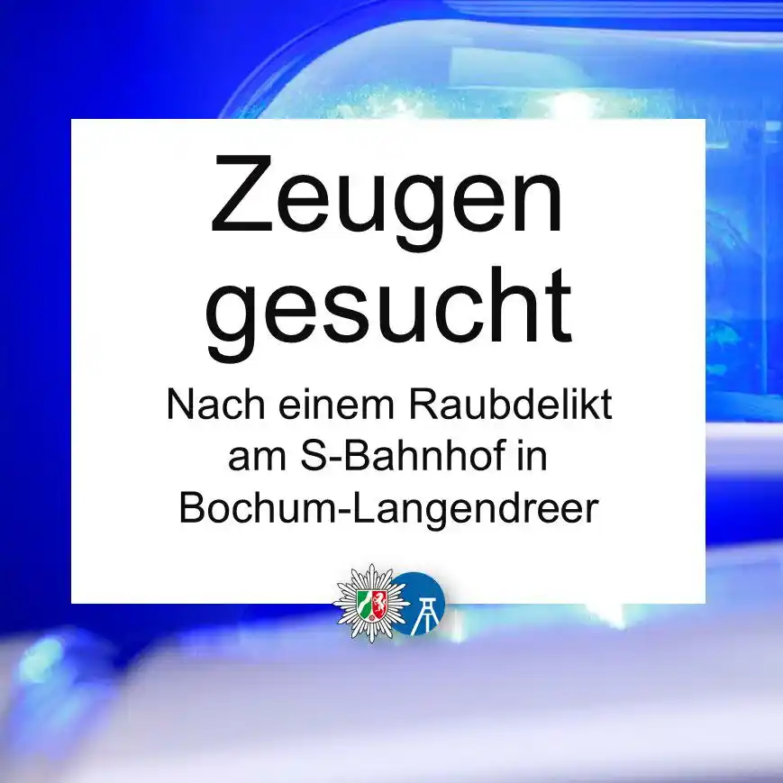 Image from Polizei NRW Bochum: Zu einem Raubdelikt kam es am heutigen 18. Juni, gegen 4.30 Uhr, an de...