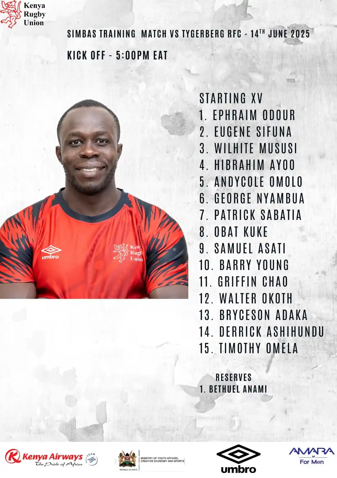 Image from XIX SPORTS: A replay versus the Junior boks tomorrow at 12 pm EAT, here are the tw...
