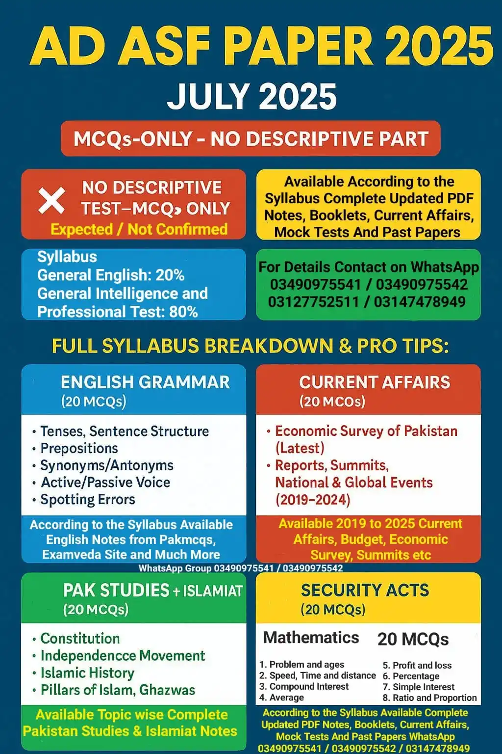 Image from Shan Ali Junejo: *AD ASF Paper 2025 – Everything You NEED To Know* 📅 Exam Month: July ...