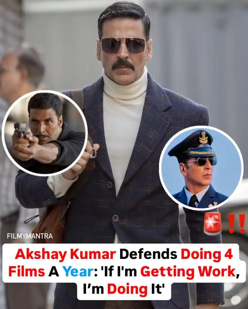 Image from Filmymantra: Akshay Kumar addressed cr!ticism of his multiple films each year, stat...