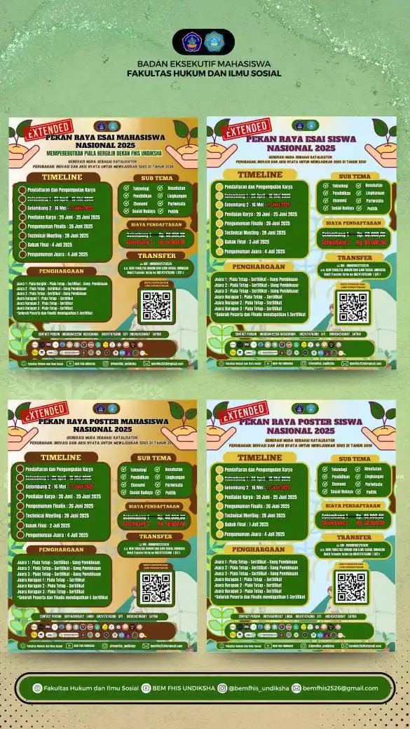 Image from Info Lomba: ‼️ [ANNOUNCEMENT EXTENDED] ‼️   𝐇𝐚𝐥𝐨, 𝐒𝐨𝐛𝐚𝐭 𝐏𝐫𝐞𝐬𝐦𝐚𝐧! �...