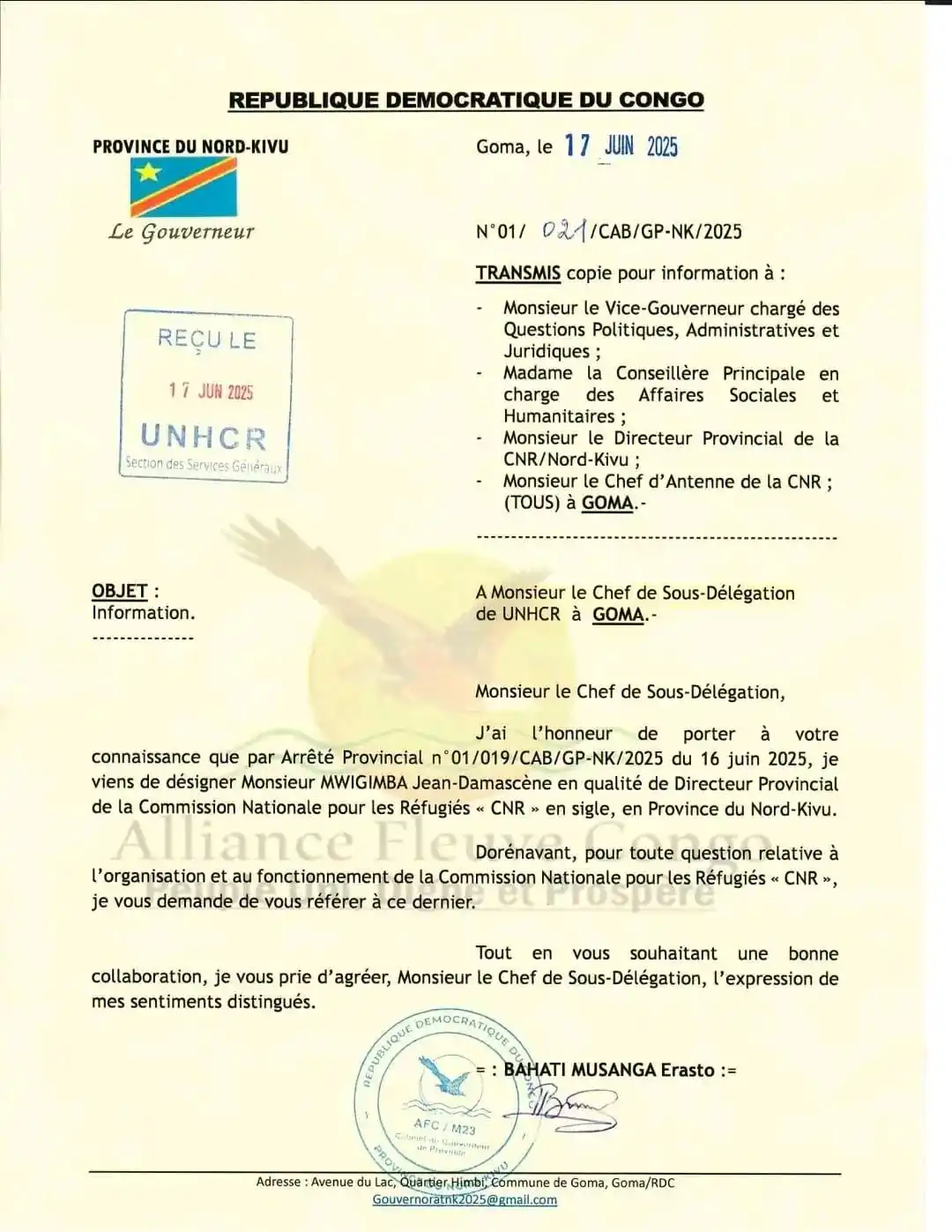 Image from LIFE INFO: Après la désignation de Lwambo Mupfunyi comme nouveau responsable de ...