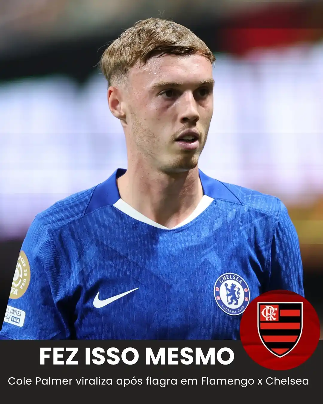 Image from Bolavip | Sou Flamengo: 🚨😱Câmeras flagraram Cole Palmer fazendo isso em Flamengo x Chelsea! ...