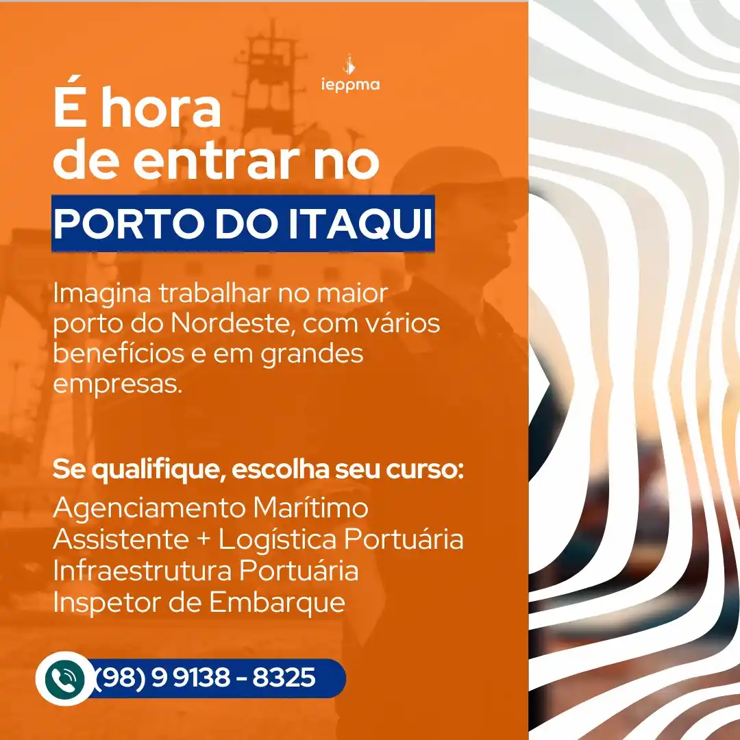 Image from Emprego no Maranhão Canal De Vagas - Emprego No Maranhão.: *Chegou a hora de se qualificar para a área portuária!* Com a abertura...