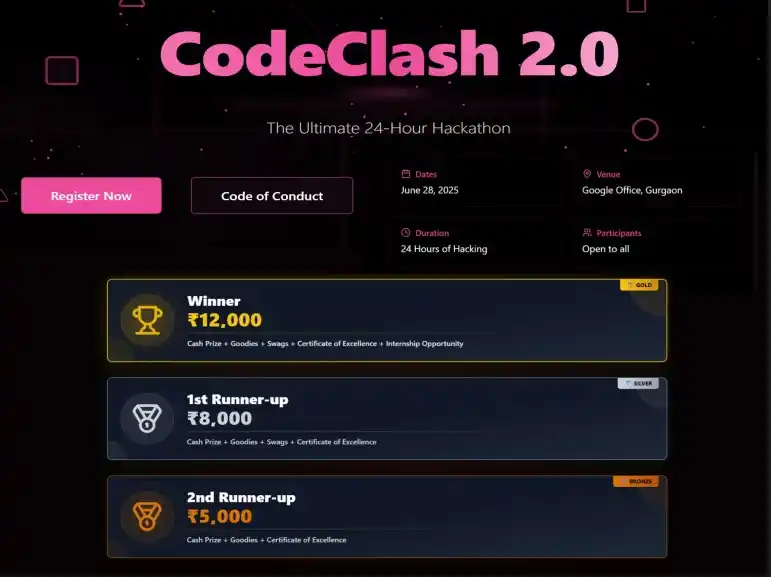 Image from Dronacharya Group of Institutions, Greater Noida: Code Clash 2.0 Last Date to register: 20 June, 2025 https://gnindia.dr...