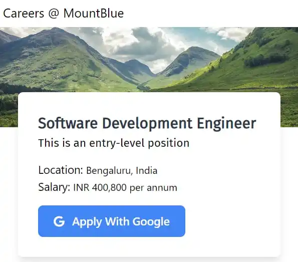 Image from Freshers Jobs Updates: *Company Name:* MountBlue  *Job Role:* Software Development Engineer *...
