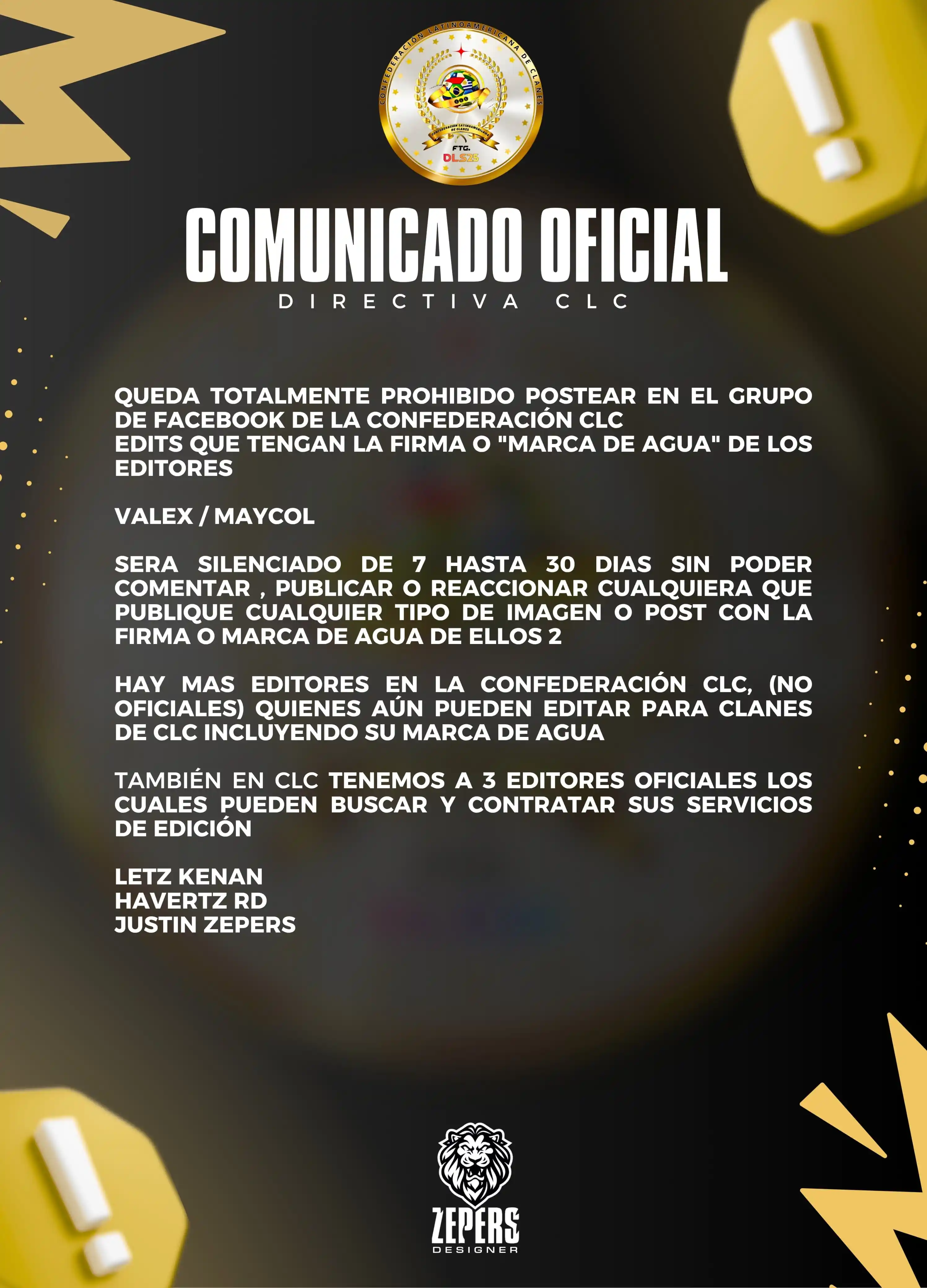 Image from ๐พ๐๐๐๐๐ฟ๐๐๐ผ๐พ๐๐๐ ๐จ ๐ฑ ๐จ: CONTACTOS DE LOS EDITORES OFICIALES DE CLC: 1. +593 99 749 5747 / Let...