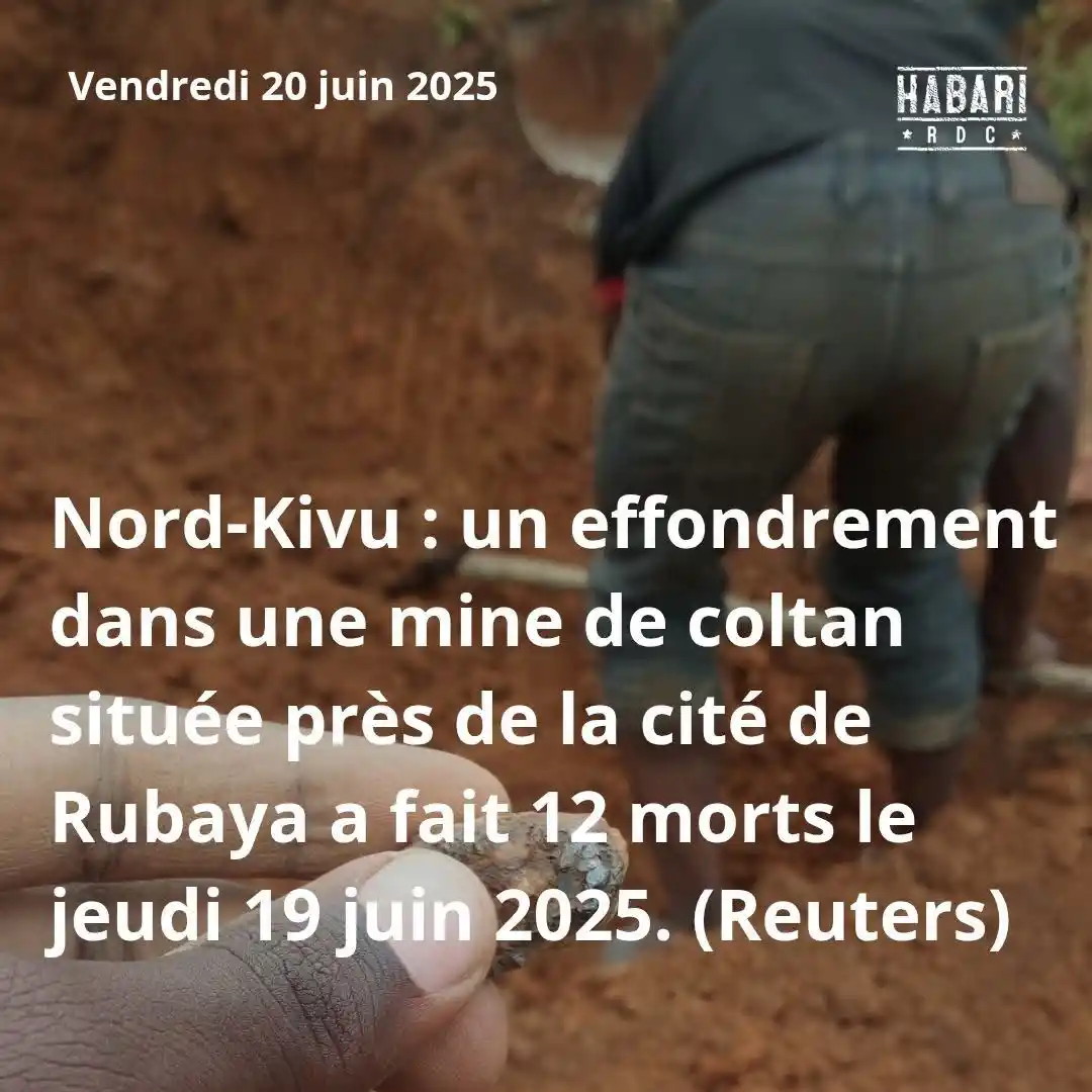 Image from Habari RDC: D'après l'agence Reuters, les sources ont indiqué que des dizaines d'a...