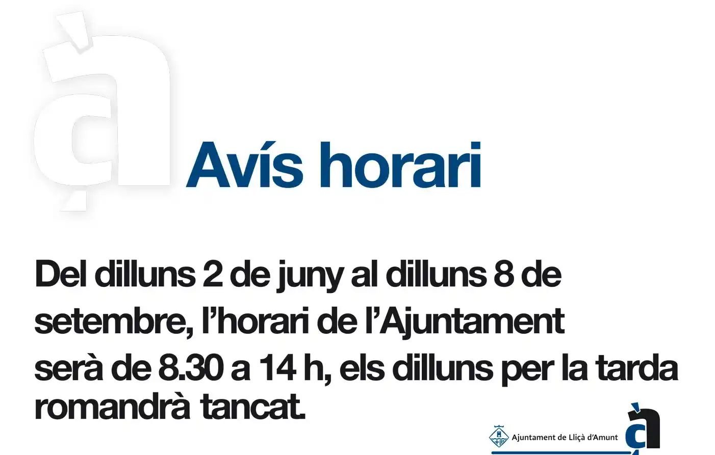 Ajuntament de Lliçà d'Amunt post