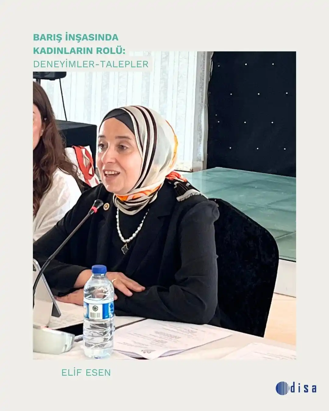 Image from Diyarbakır Siyasal ve Sosyal Araştırmalar Enstitüsü: 🔟 DEVA Partisi Milletvekili Elif Esen, "Meclisin kalın katı duvarları...