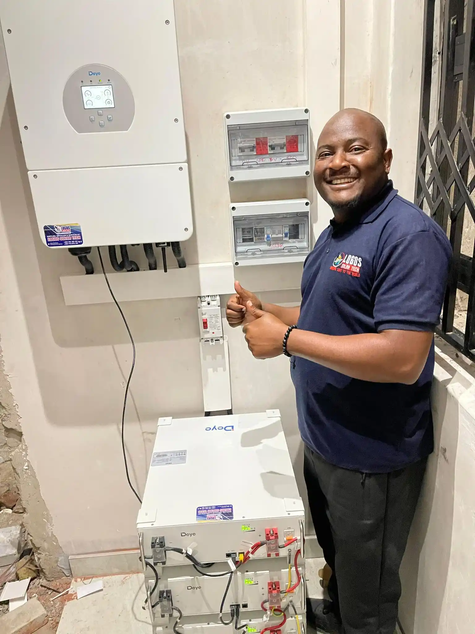 Image from Zimcelebs Official 1: Deye hybrid inverters feature a durable metal casing, advanced cooling...