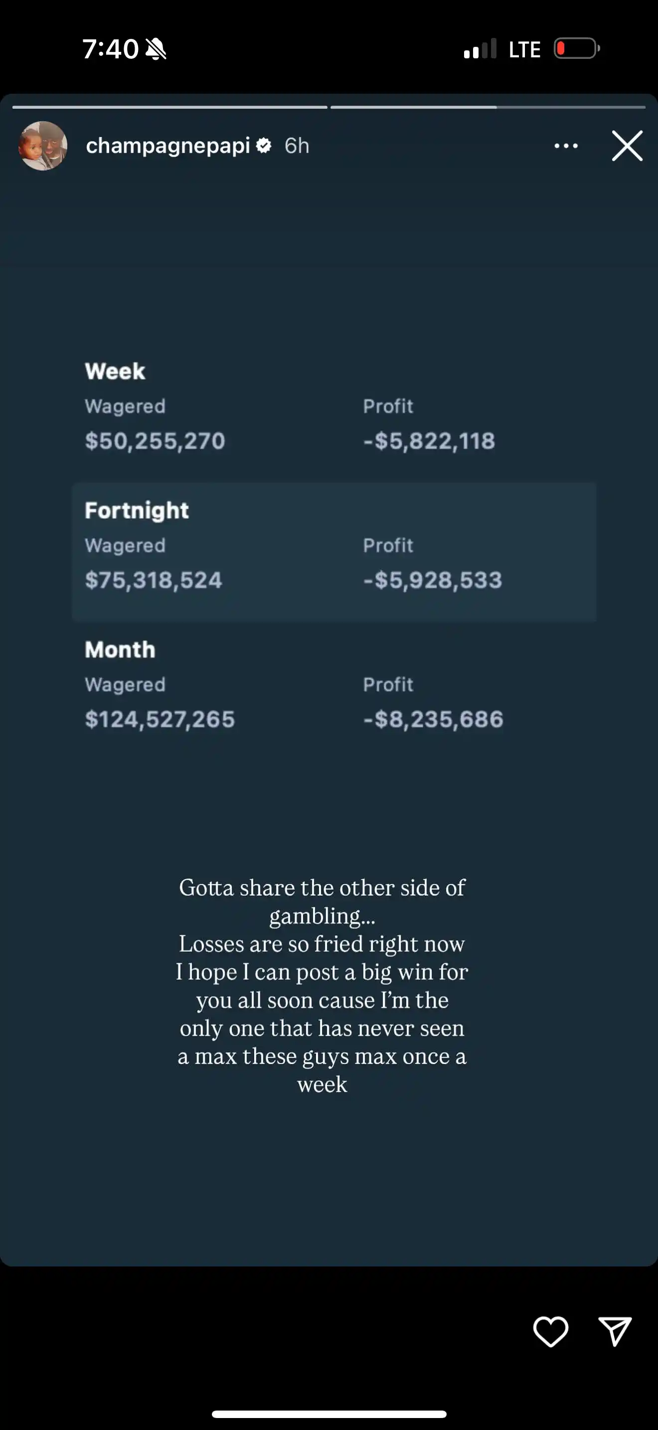 Image from VIKYTECH MEDIA: Drake has revealed he’s lost more than $100 million to gambling....