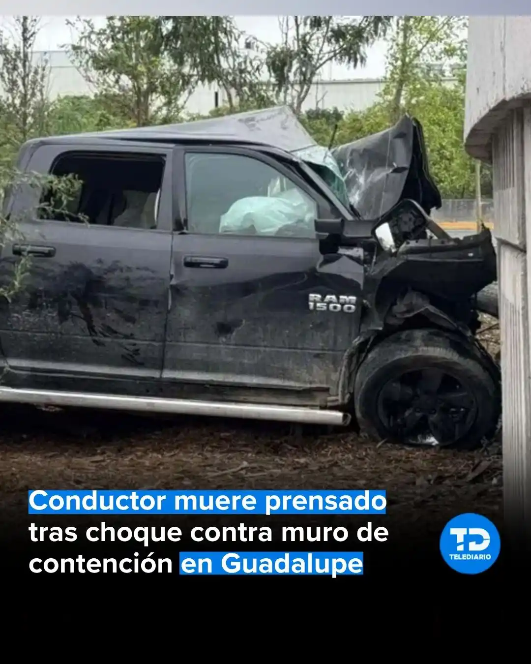 Image from TELEDIARIO MONTERREY📺🔵 #CercaDeTi: 🚨El accidente con consecuencias fatales se registró la mañana del sáb...