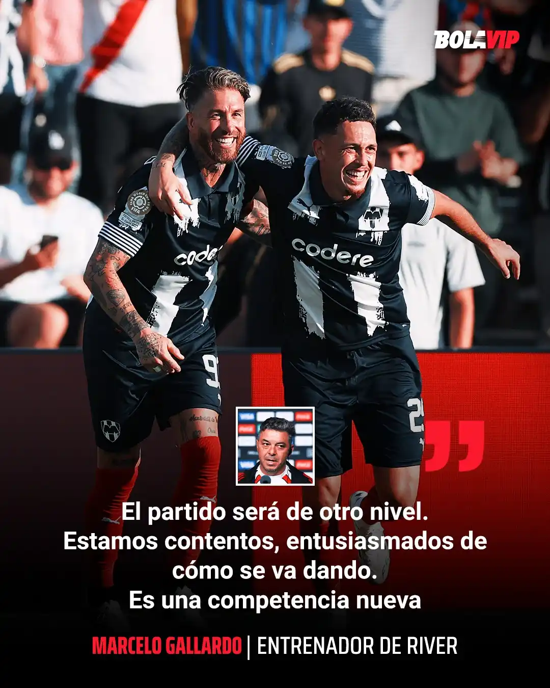 Image from Bolavip | Rayados : EL PARTIDO FRENTE A RAYADOS SERÁ DE OTRO NIVEL 😎 Así lo dijo el DT d...