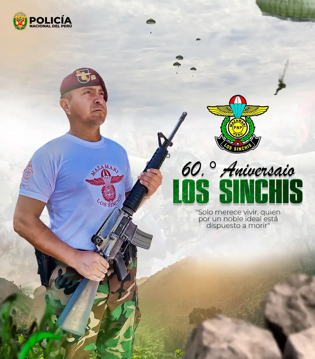 Image from Policía Nacional del Perú: 🗓️| En el 60.º aniversario de la creación de la emblemática unidad, L...