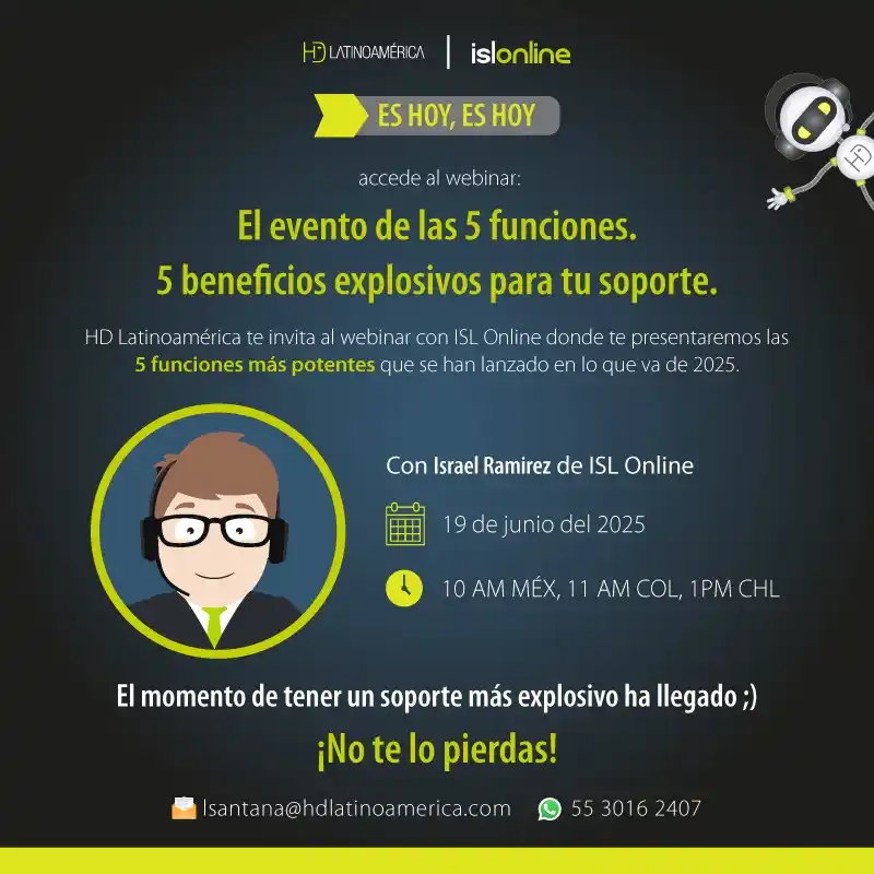 Image from HD Latam al Momento.: 🔥 *¡ES HOY!* 🔥 ¿Listo para revolucionar tu soporte técnico? En minut...
