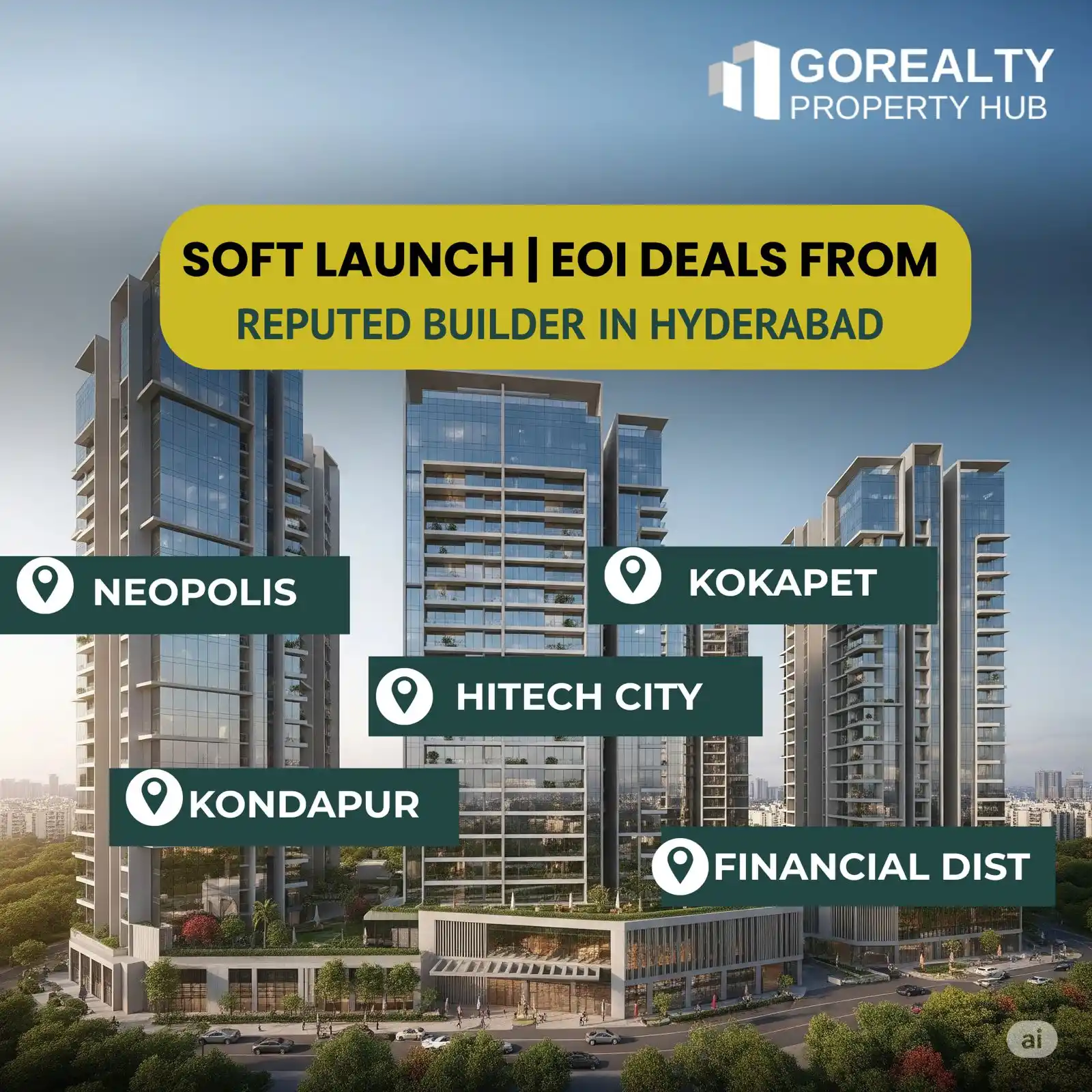 Image from GoRealty Property Hub Hyderabad | Leading Investment Destination!: *📢 Exclusive Alert! 📢* 🏗 *Grab Soft Launch & EOI Offers – Top Build...